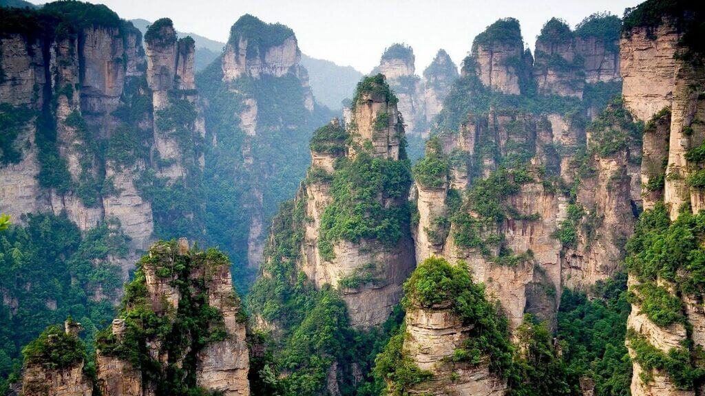 Парящие горы Тянцзы, Китай